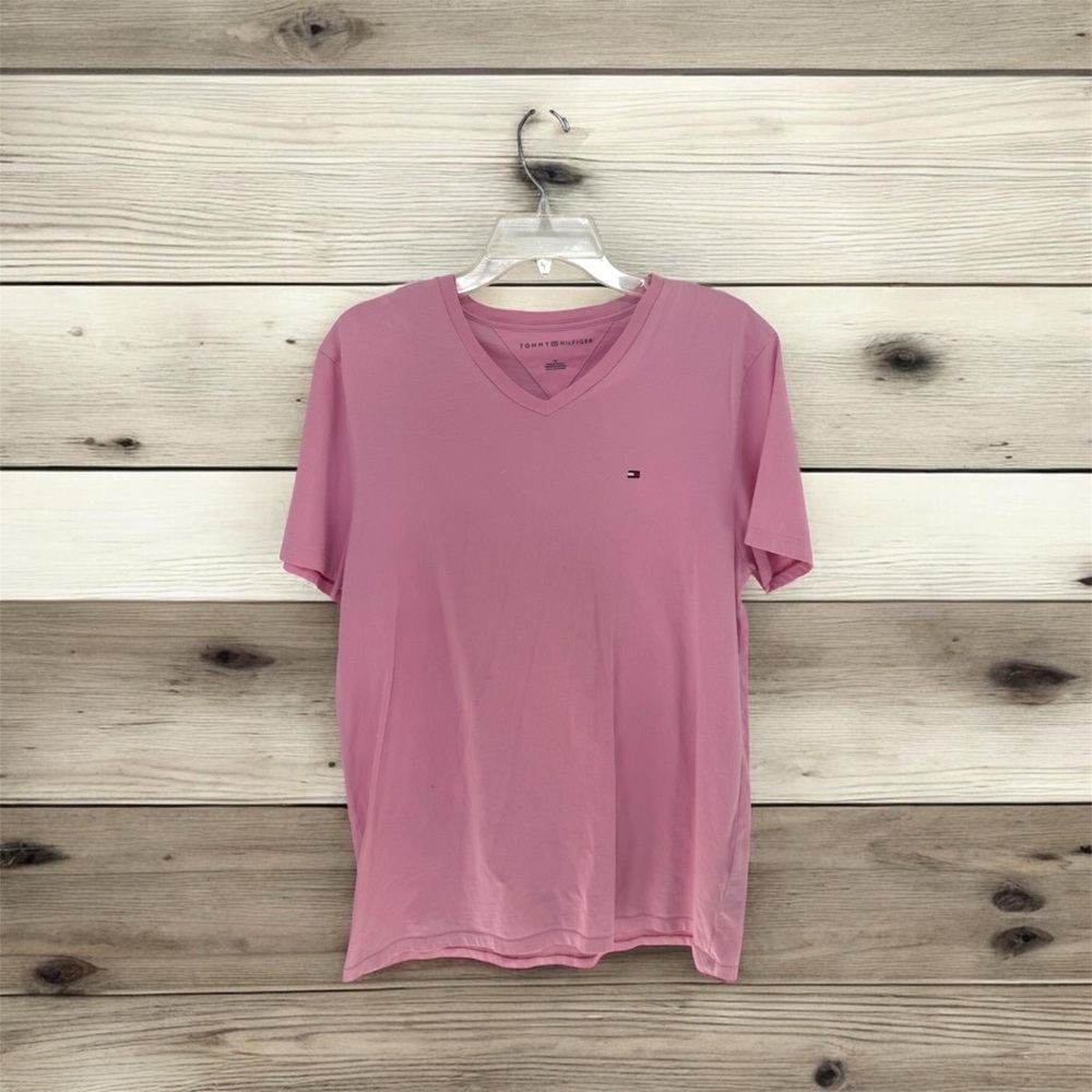 Tommy Hilfiger Light Pink Men’s V-Neck Tee